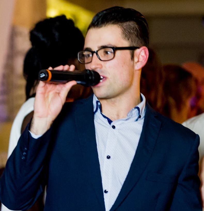 Dorian Tisato, mc-master of ceremonies in Adelaide