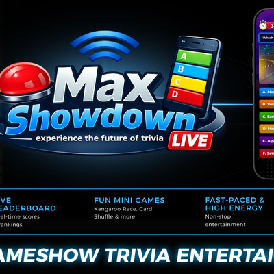 Max Showdown Live, mc-master of ceremonies in Brisbane
