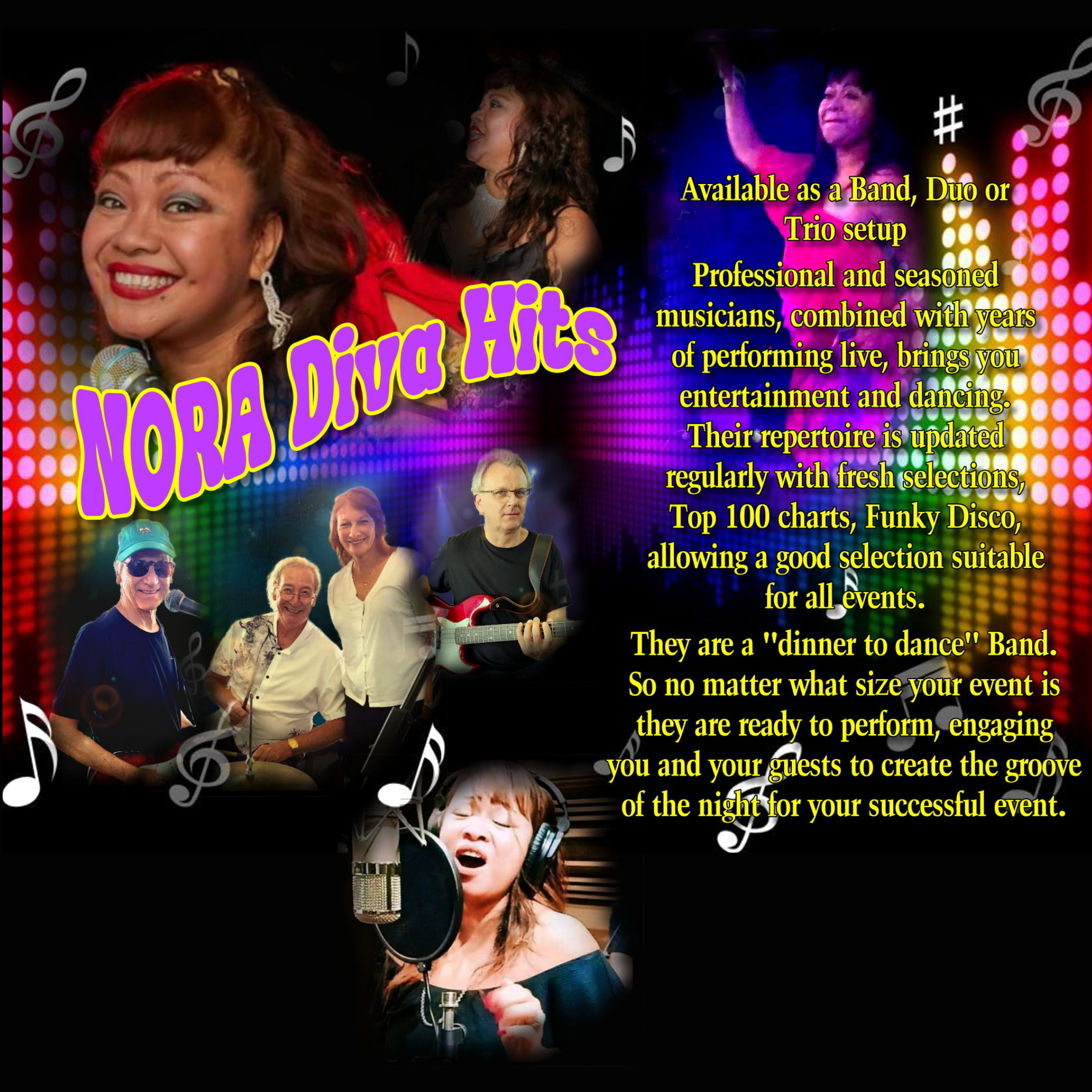 Nora Diva Hits, cover band in Brisbane