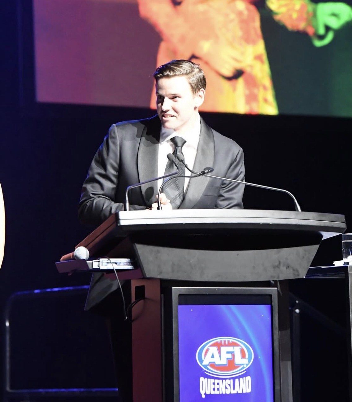 Ned Balme, mc-master of ceremonies in Brisbane