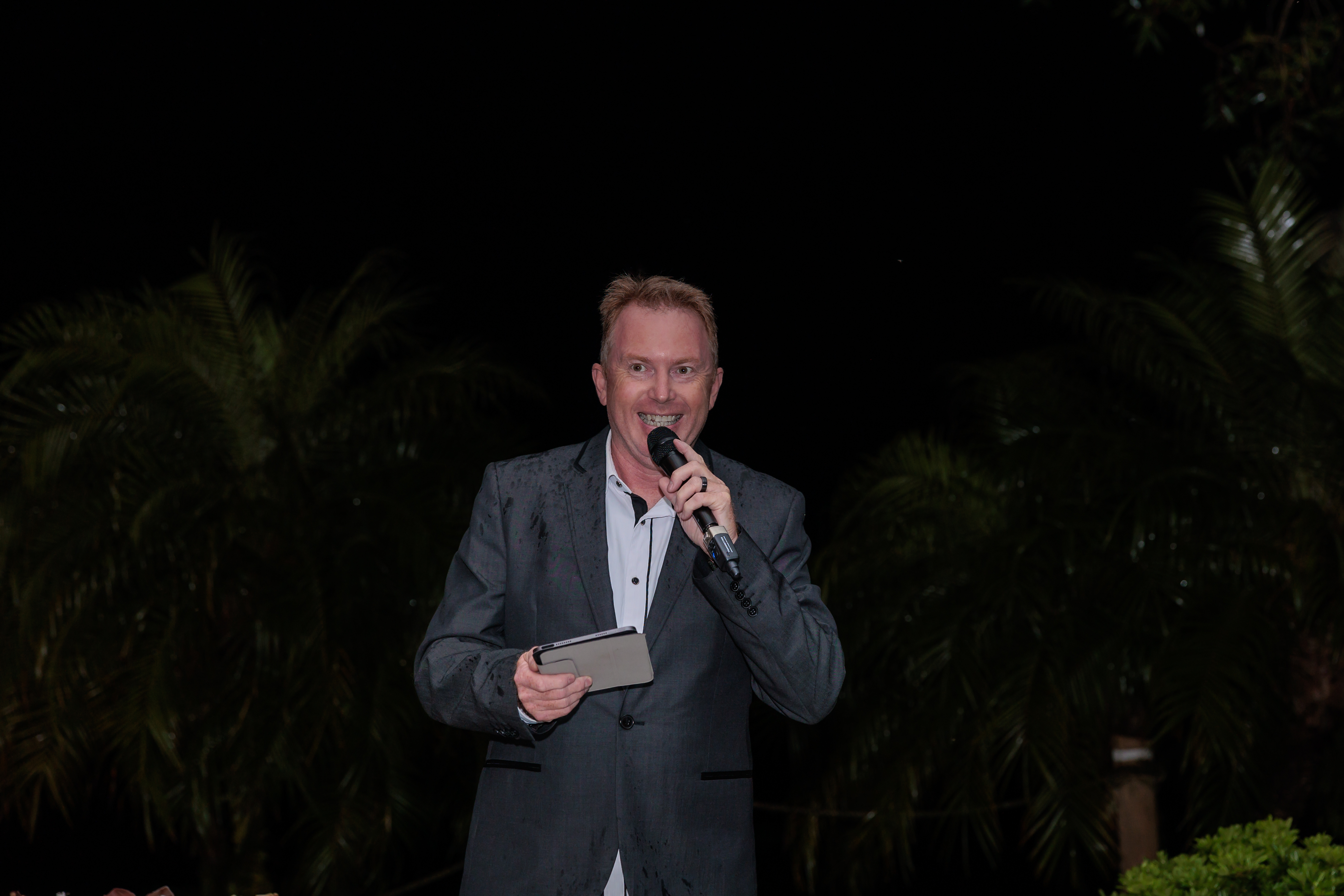 Glenn Ritchie, mc-master of ceremonies in Brisbane
