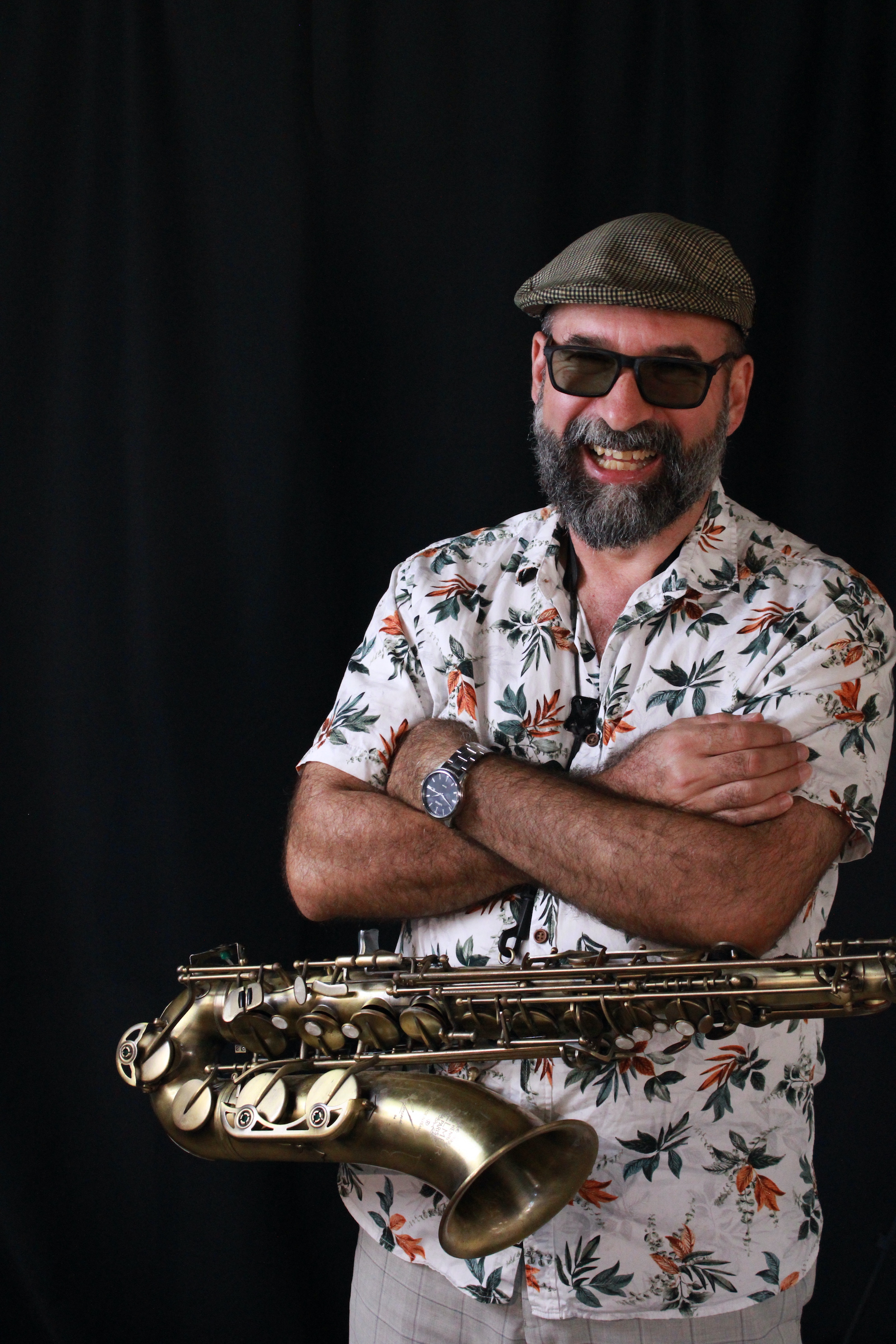 Alfredo Lopes, saxophone player in Byron Bay