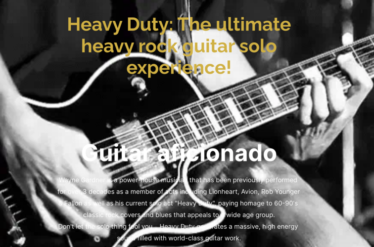 Heavy Duty, guitarist in Central Coast, photo 3