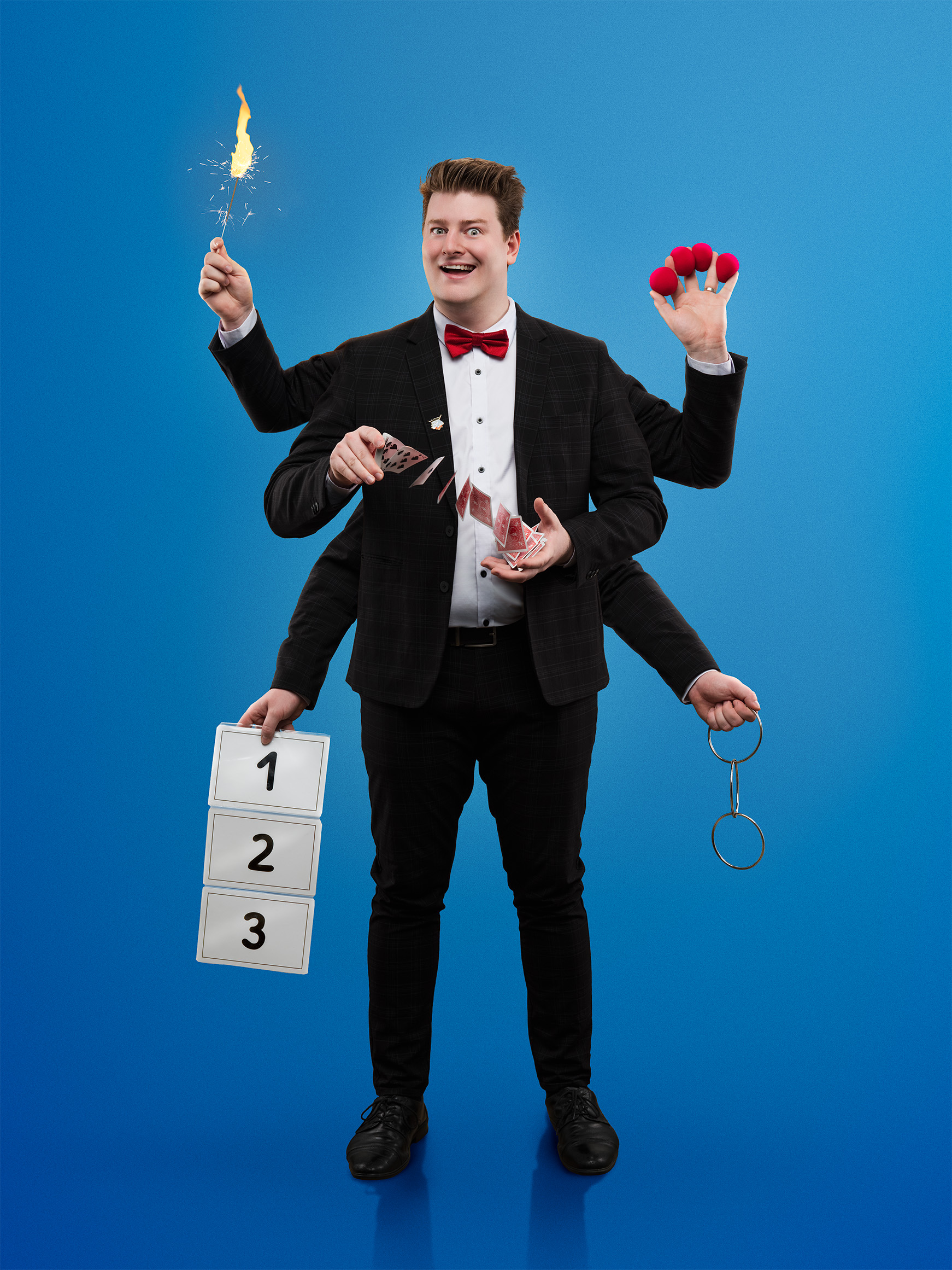 Liam LJ Jumpertz, magician in Melbourne