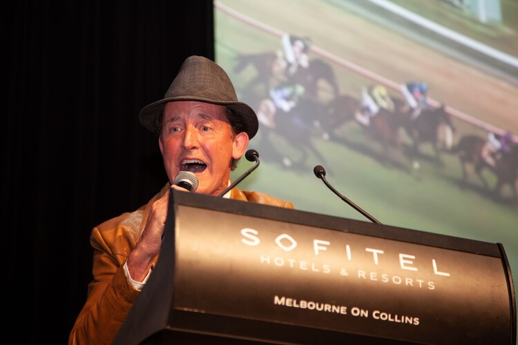 Col Cameron, mc-master of ceremonies in Melbourne, photo 3