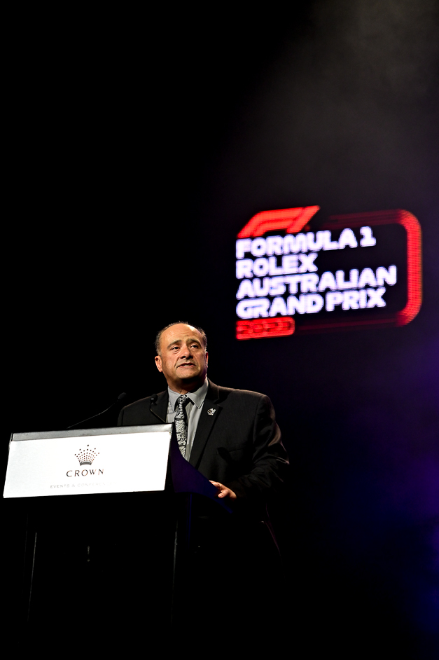 Paul Marinelli, mc-master of ceremonies in Melbourne