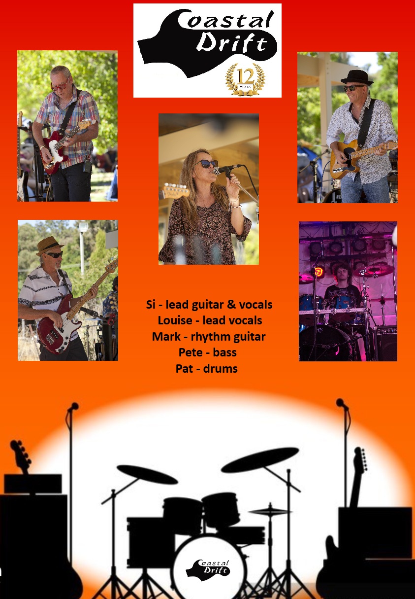 Coastal Drift, cover band in Perth