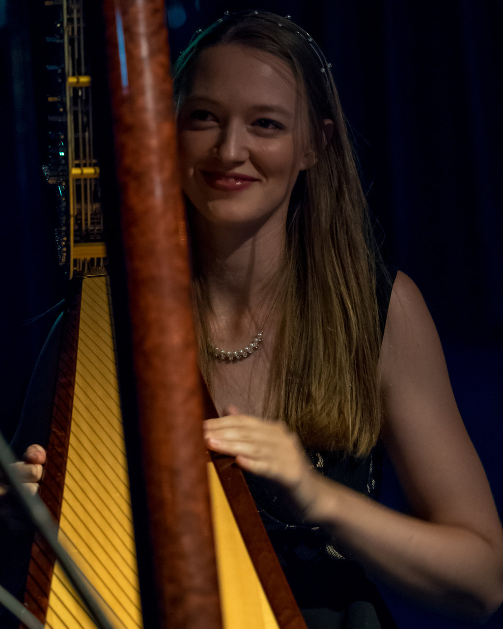 Eliza Bourgault du Coudray, harp player in Perth