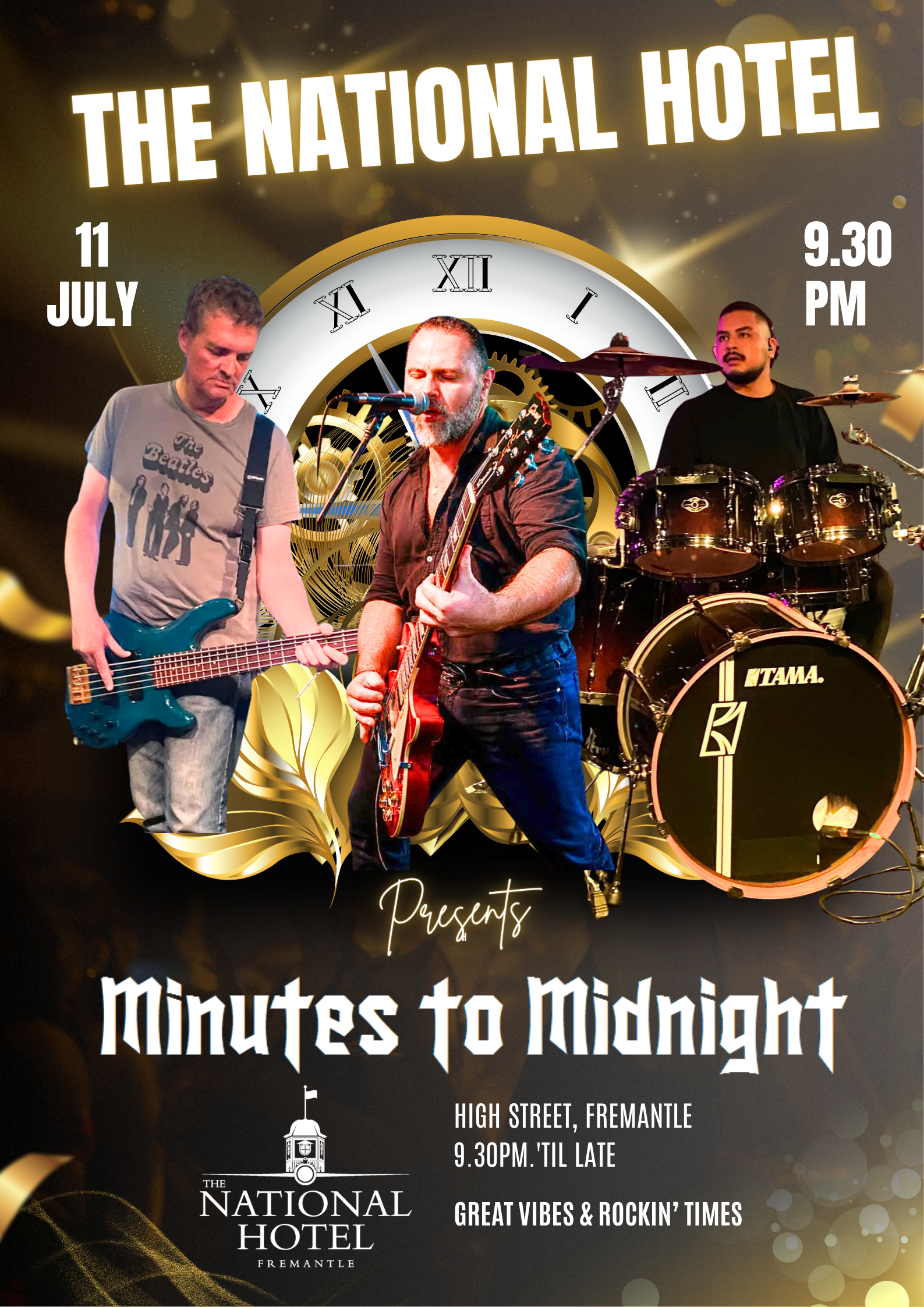 Minutes to Midnight, rock band in Perth