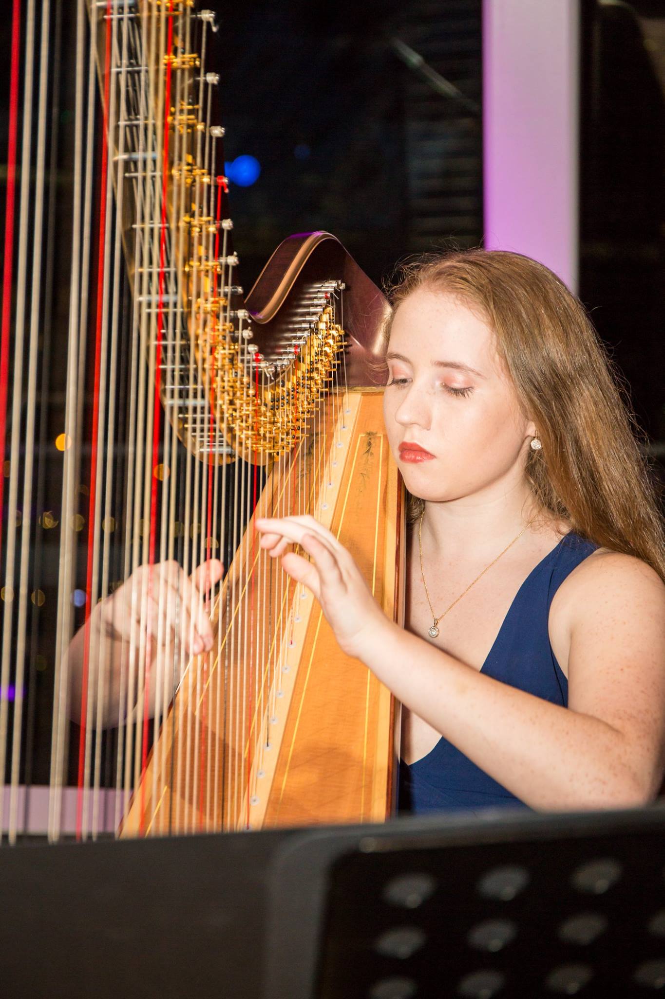 Kate Moloney, harp player in Sydney
