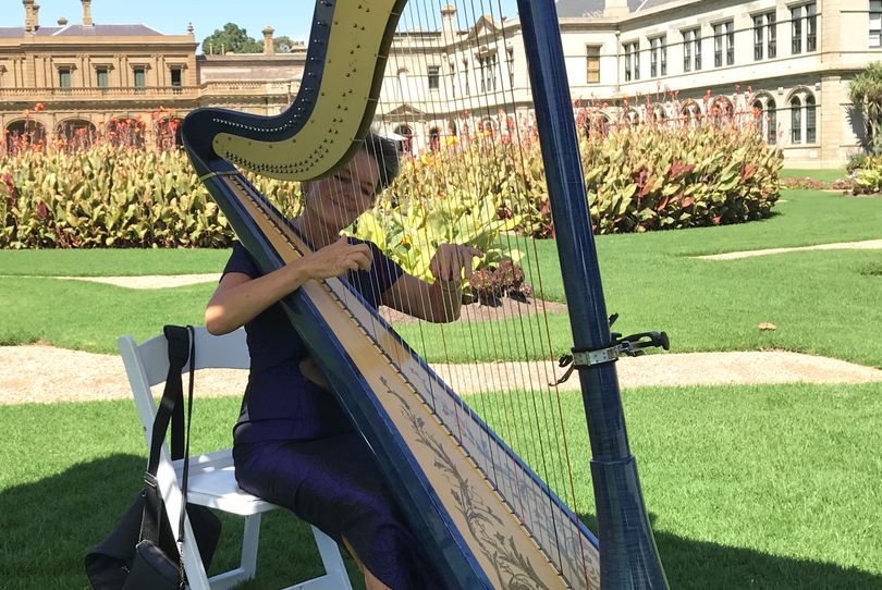 Vanessa McKeand (harpist) and MV2 (violin and harp), wedding band in Melbourne, photo 3